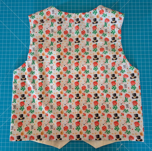 Childrens Boys Lined Steampunk Vest Waistcoat Size 12