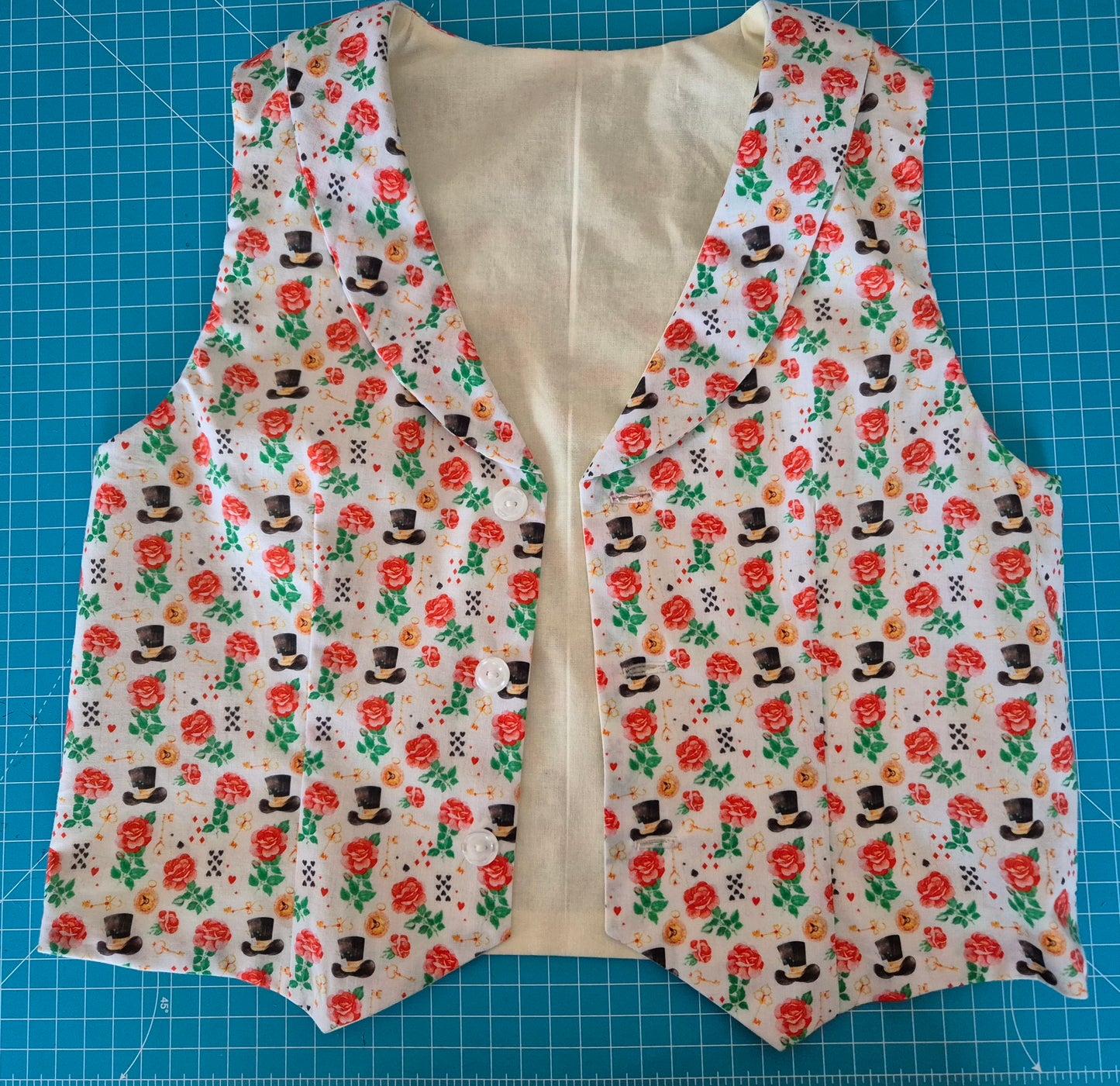 Childrens Boys Lined Steampunk Vest Waistcoat Size 12