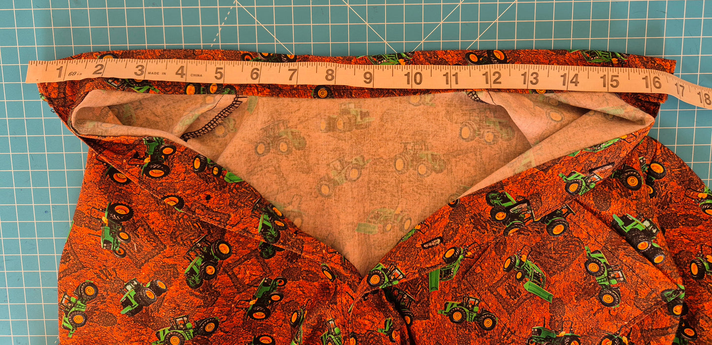 Boys Shirt Short Sleeve Tractor Print
