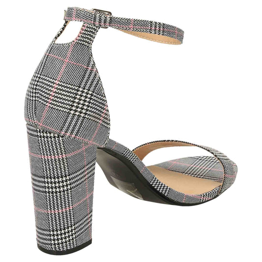 2 Part Block Heel Shoes Sandals Open Toe