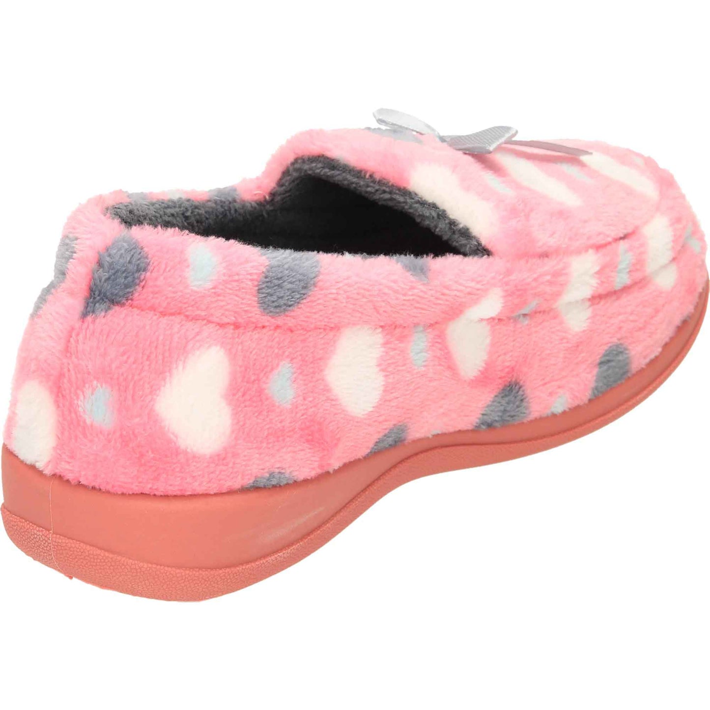 Pink Moccasin Slippers Memory Foam Wide