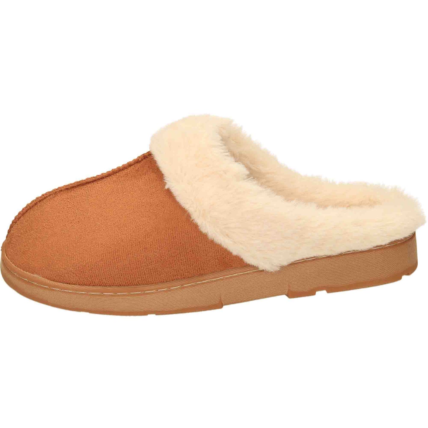Slippers Mule Clogs Tan Brown Warm Cushioned Slip On