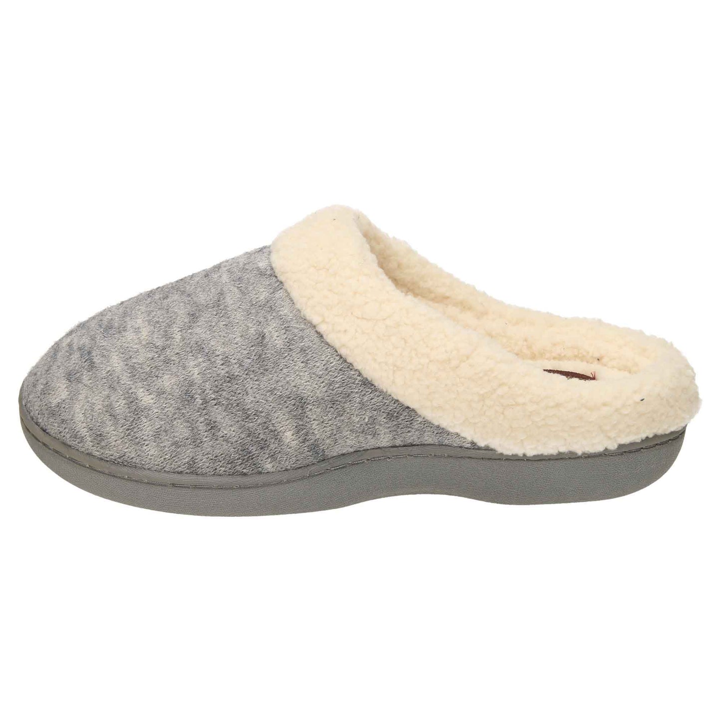 Grey Slip On Slippers Mules Memory Foam Clogs