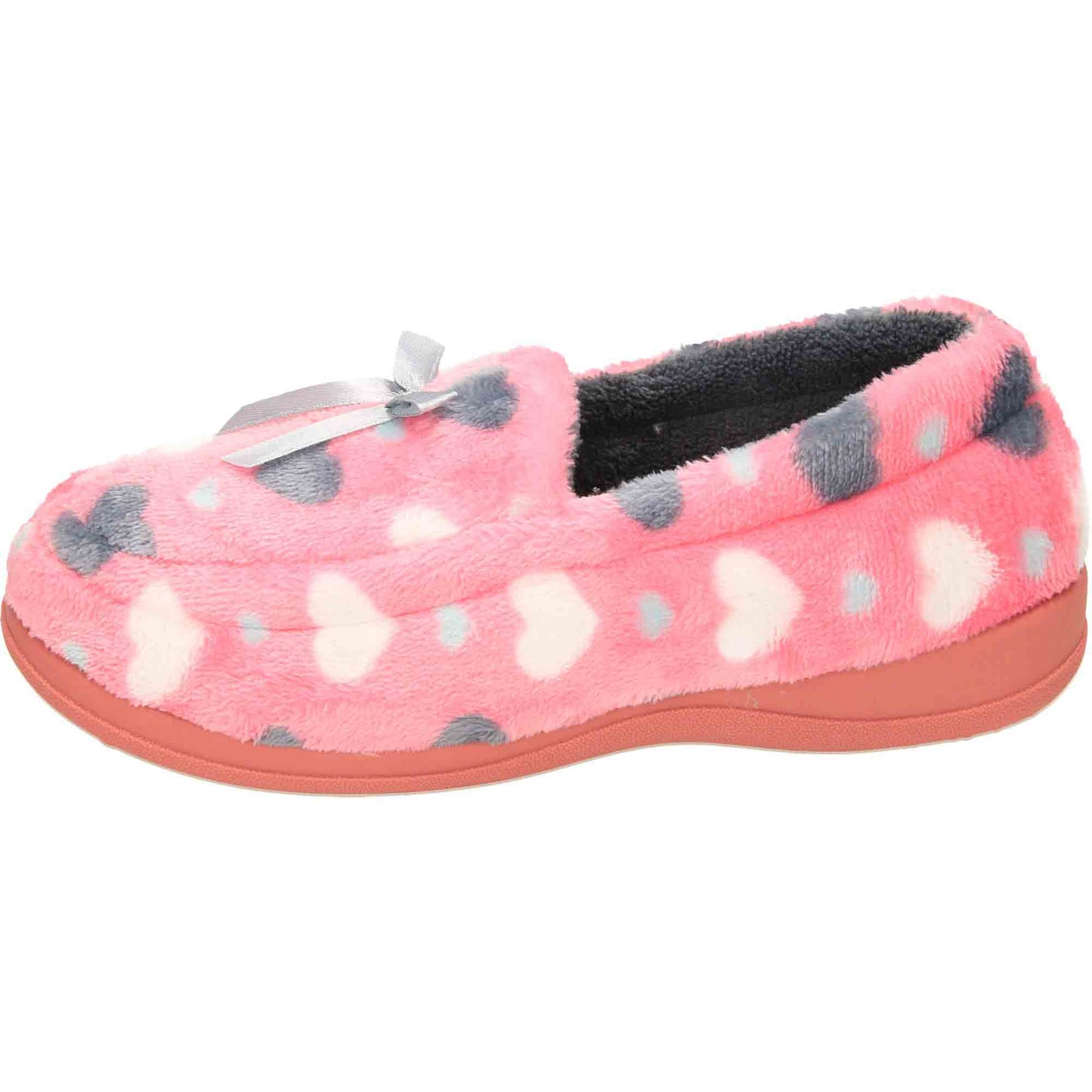 Pink Moccasin Slippers Memory Foam Wide