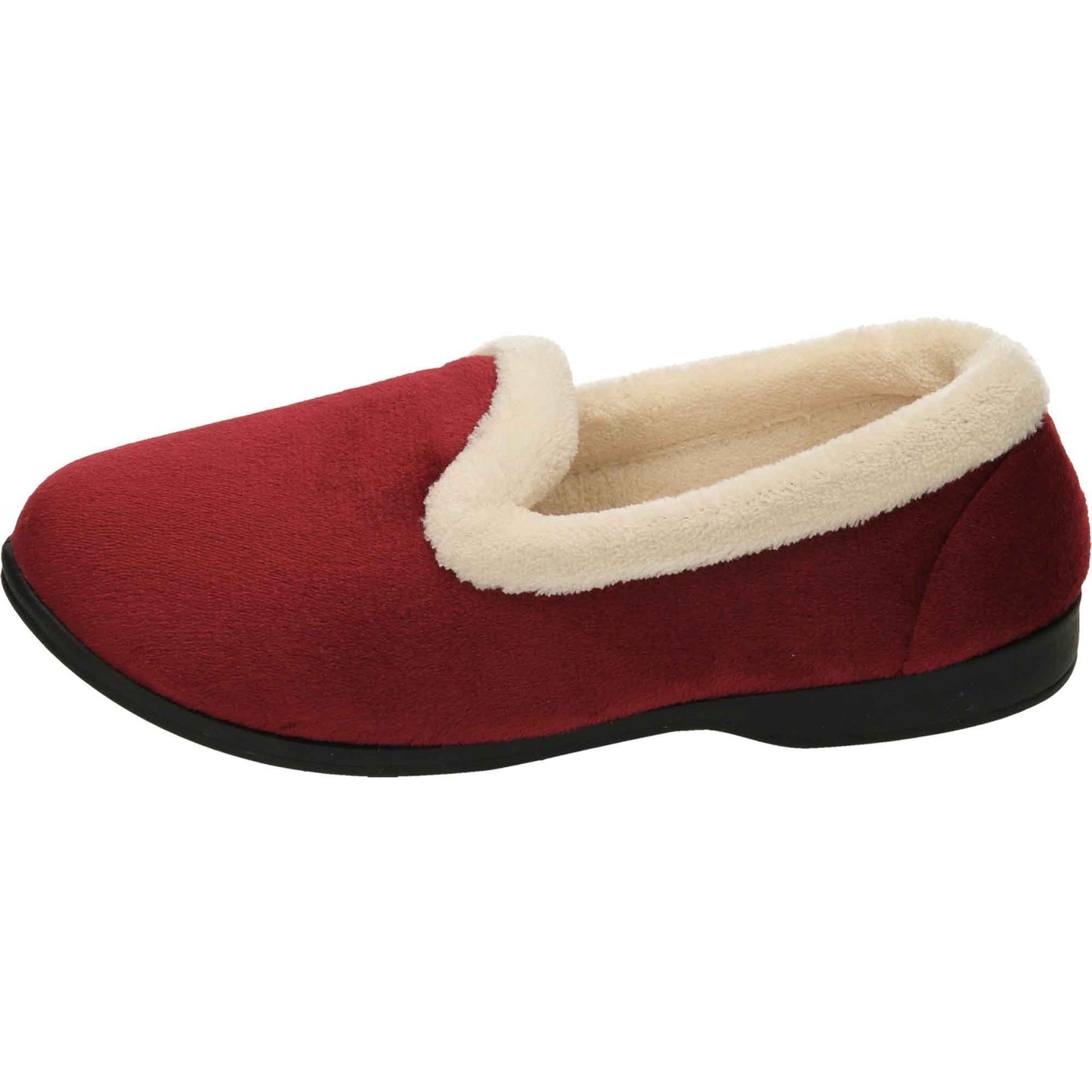 Red Slippers Cushioned Wide Fit