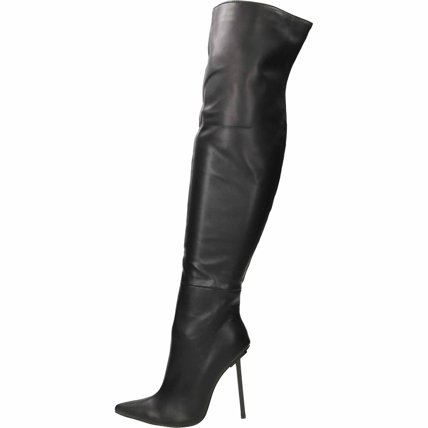 Black Over The Knee Boots Thigh High Heel UK 3