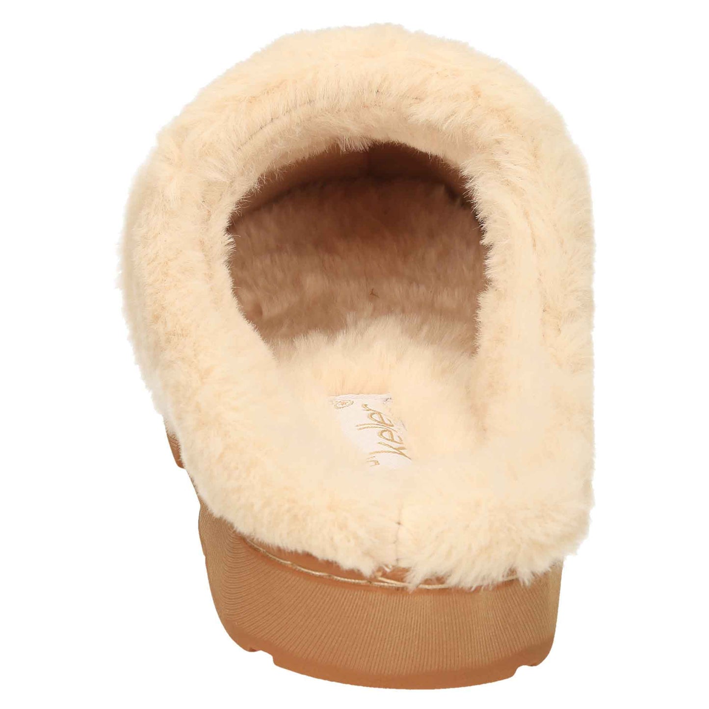 Slippers Mule Clogs Tan Brown Warm Cushioned Slip On