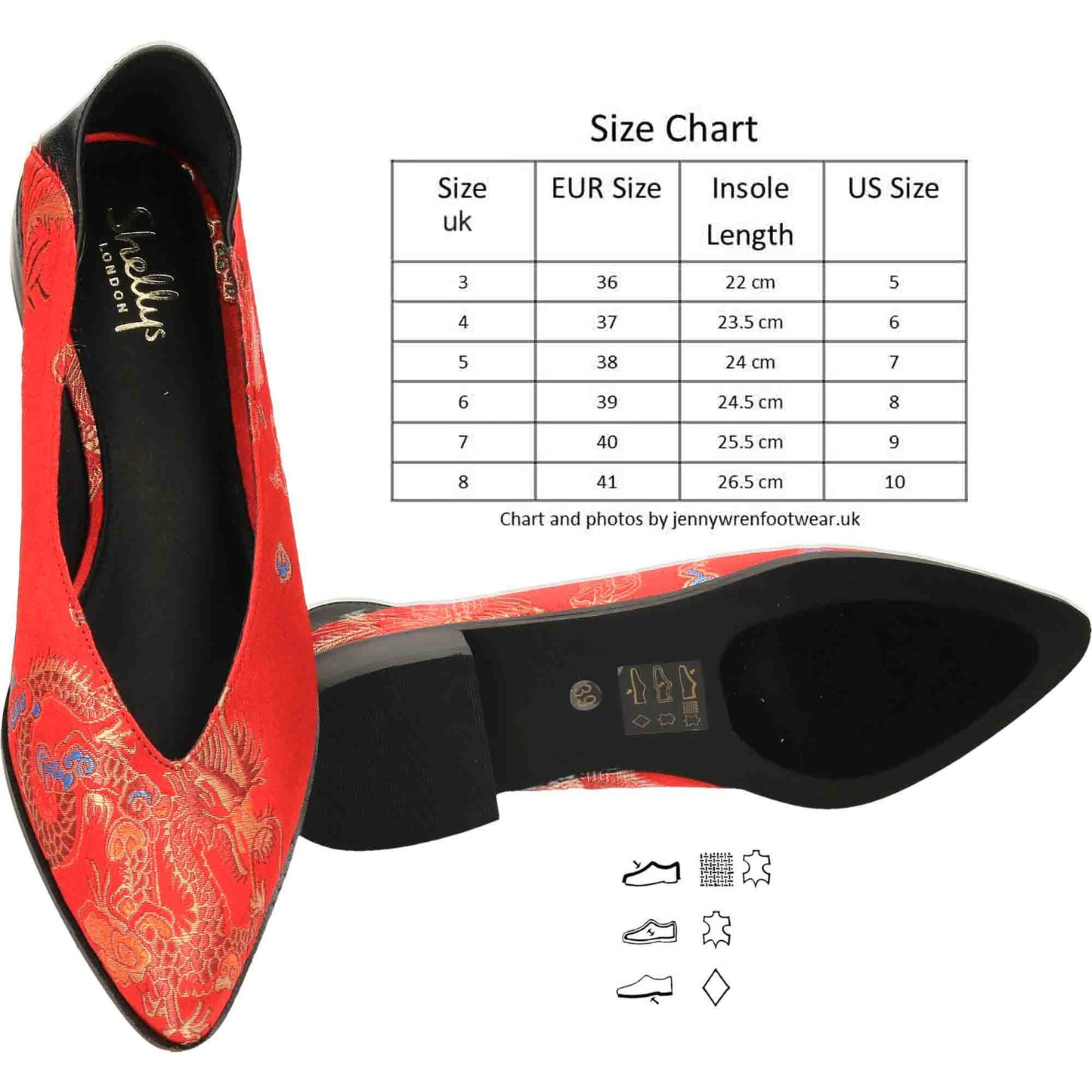 Satin Red Shoes Dragon Oriental Collapse Heel