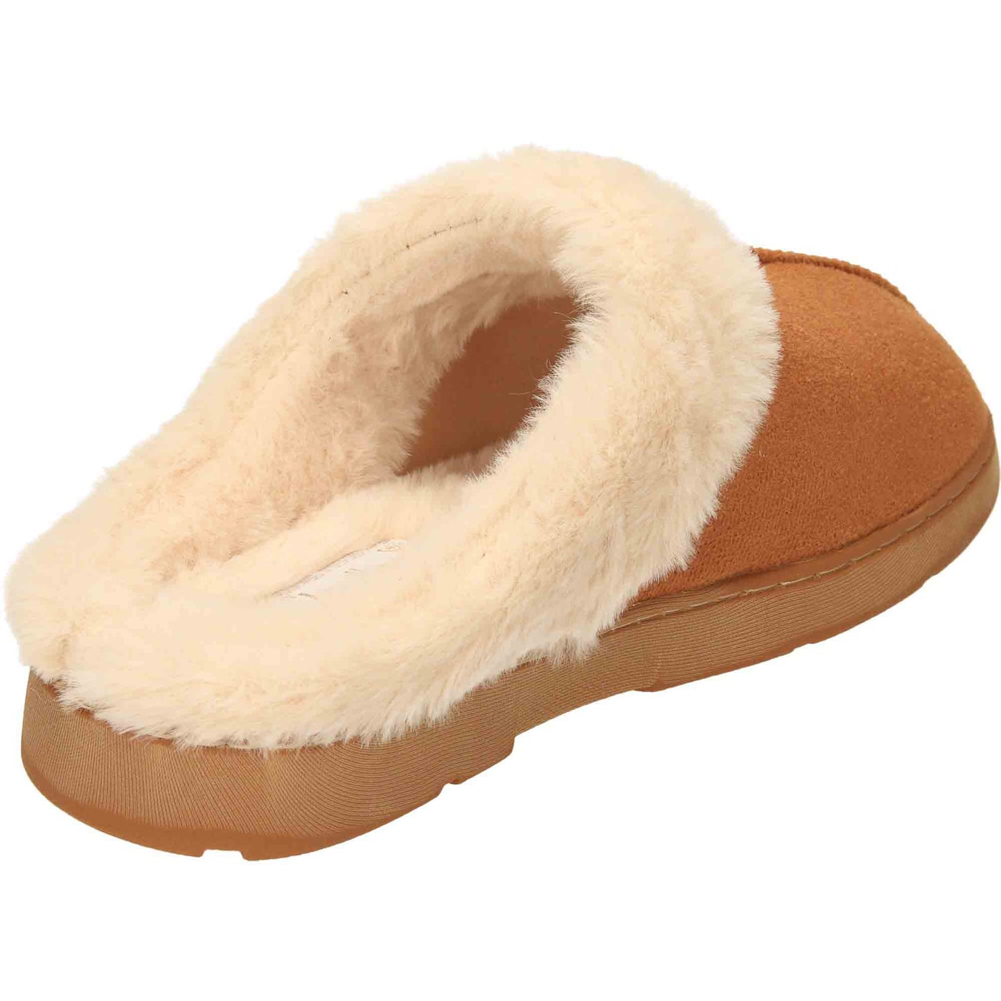 Slippers Mule Clogs Tan Brown Warm Cushioned Slip On