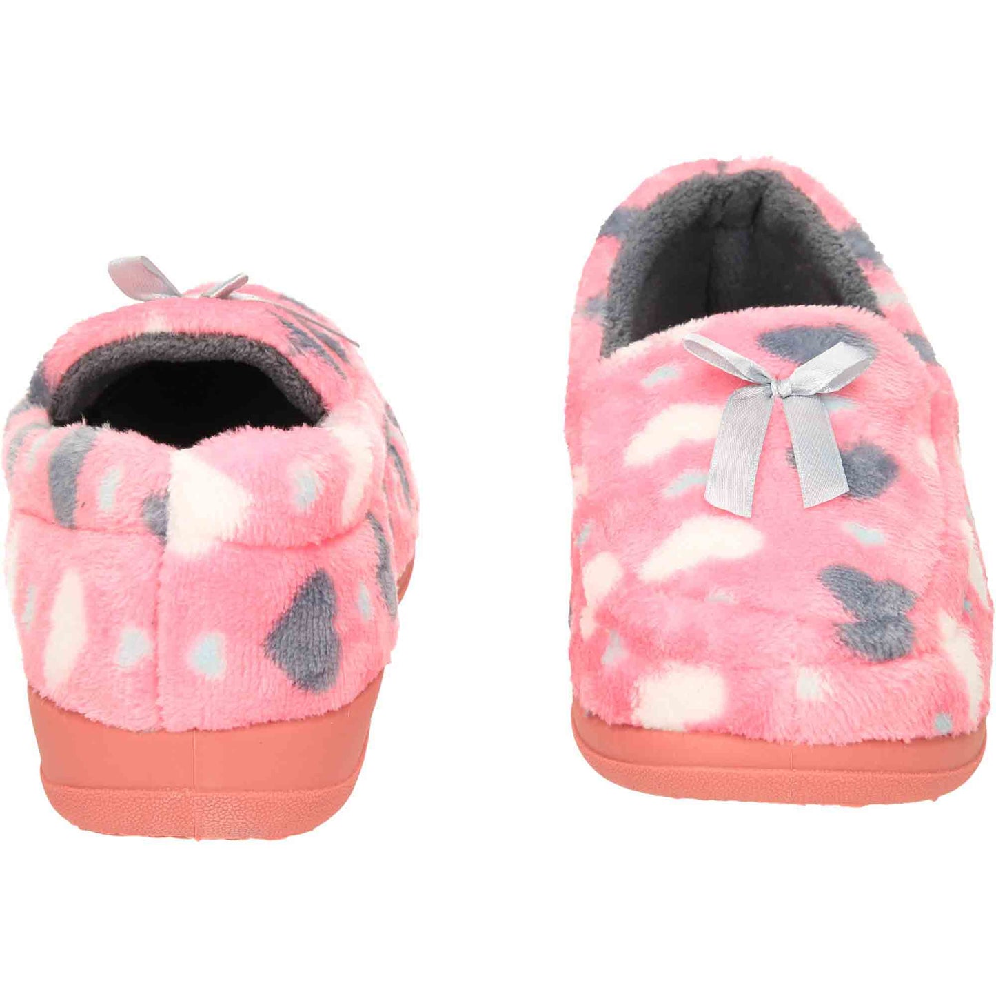 Pink Moccasin Slippers Memory Foam Wide
