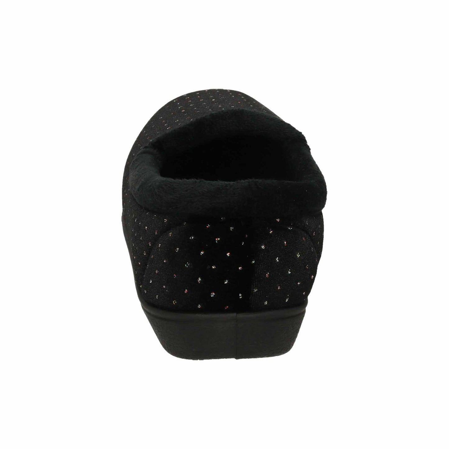 Black Slippers Cushioned Wide Fit