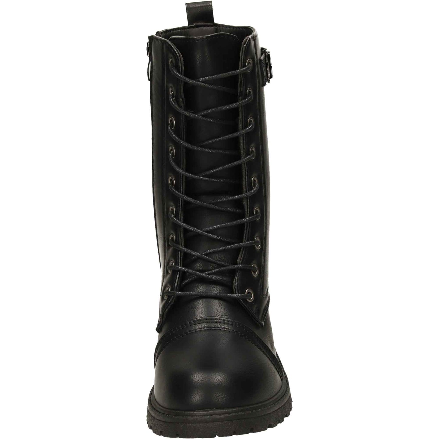 Military Combat Boots Lace Up Zip Black Punk Goth Victorian
