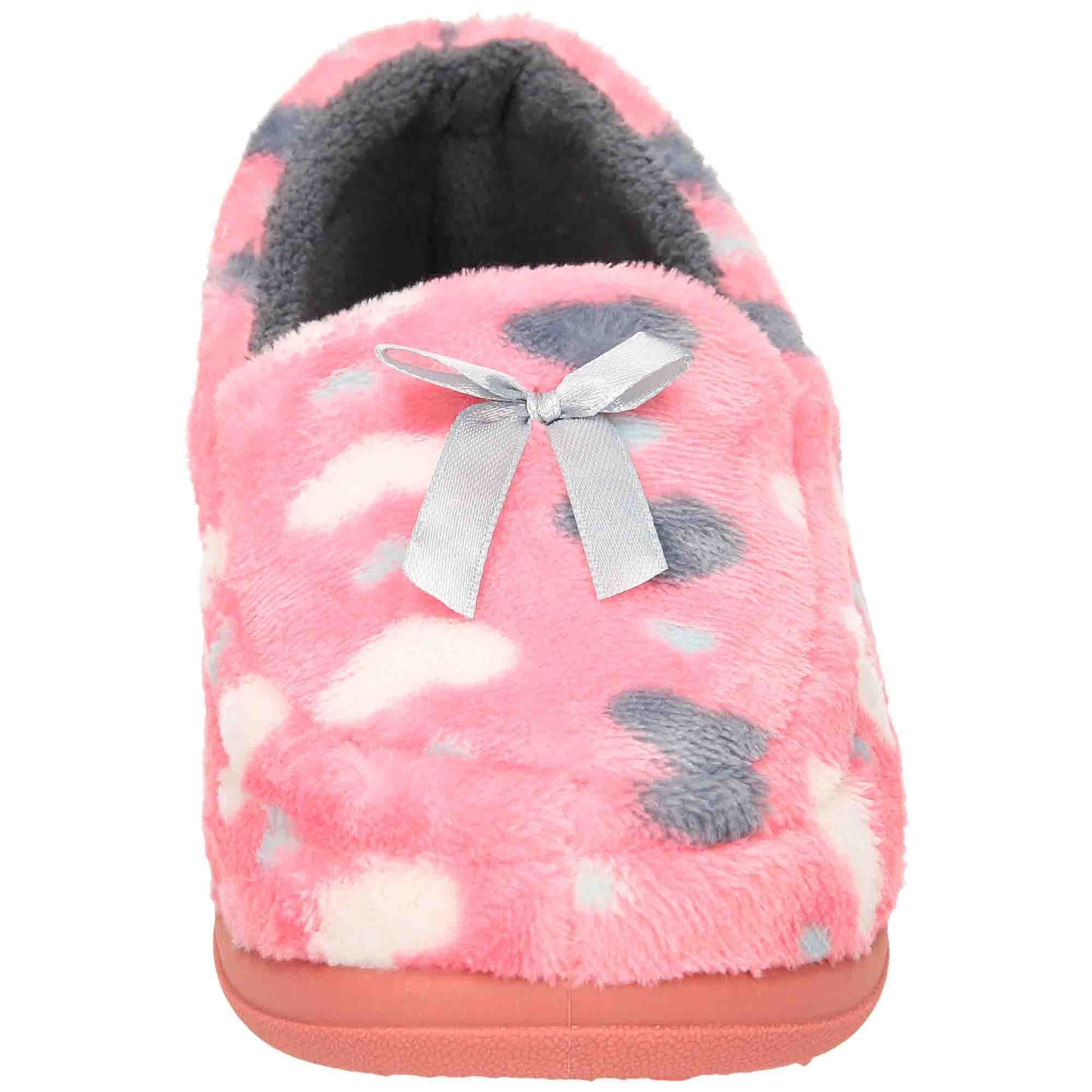 Pink Moccasin Slippers Memory Foam Wide