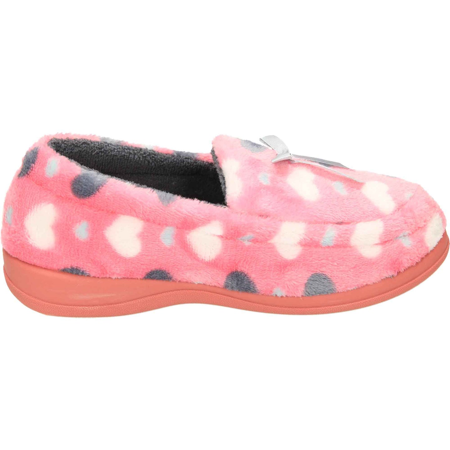 Pink Moccasin Slippers Memory Foam Wide