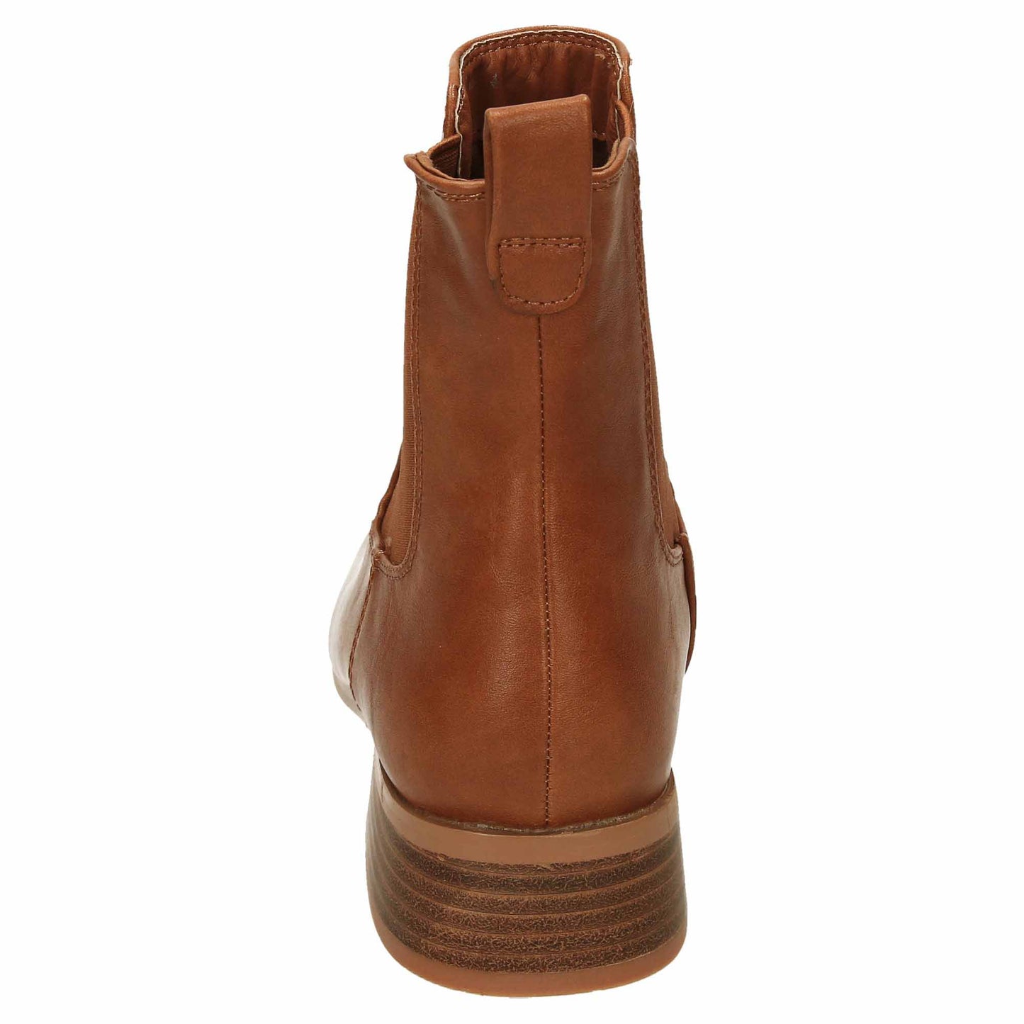 Tan Flat Ankle Chelsea Boot Wide Fit