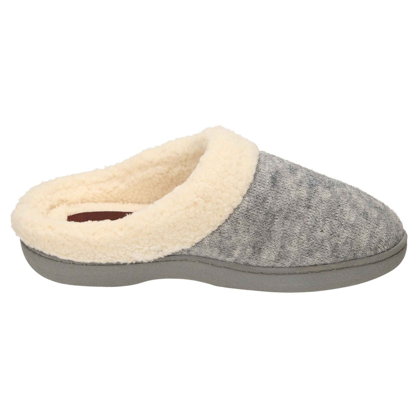 Grey Slip On Slippers Mules Memory Foam Clogs