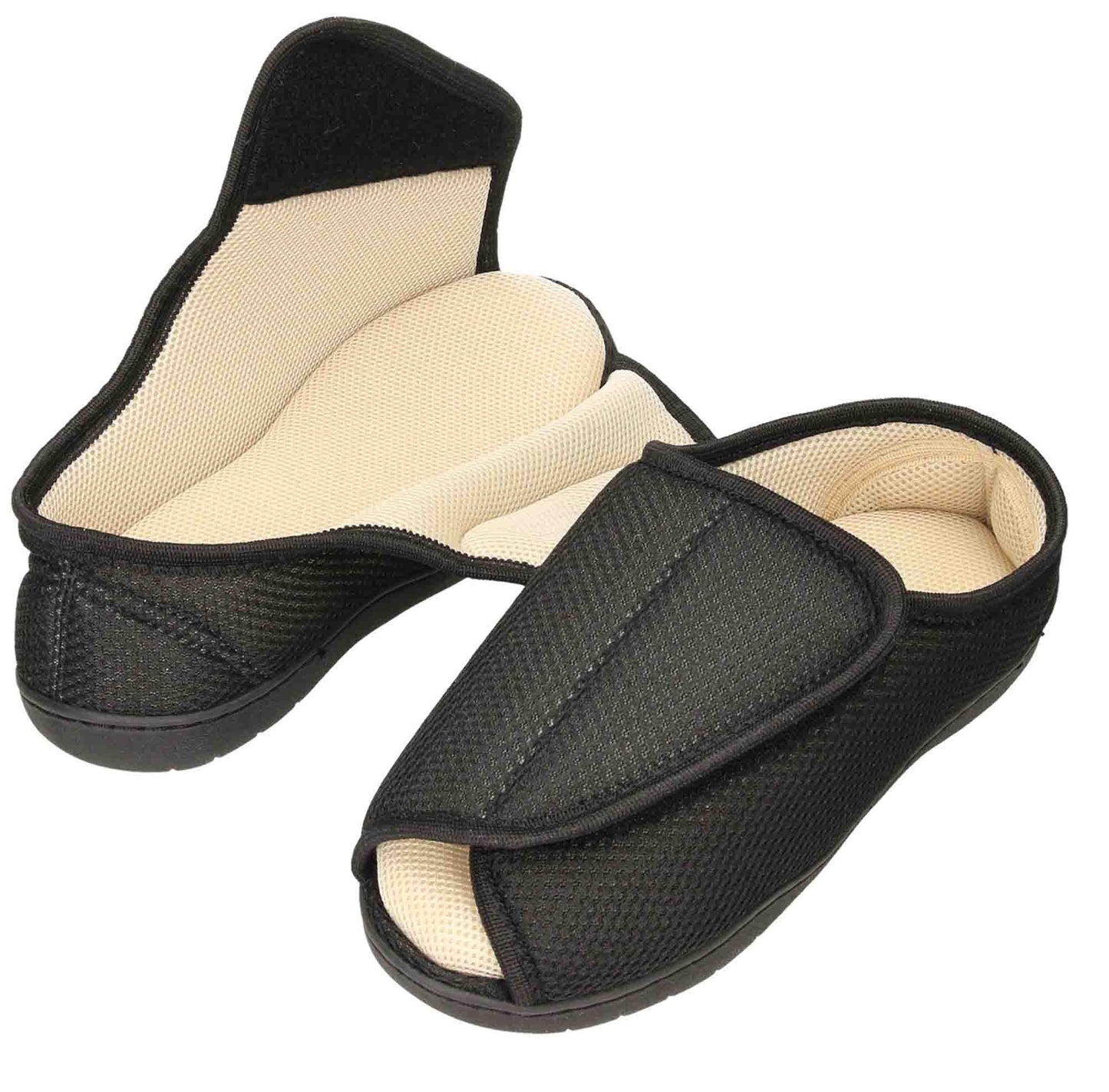 Unisex Extra Wide Fit Open Toe Slippers Shoe Breathable E/5E Mens Ladies Boot