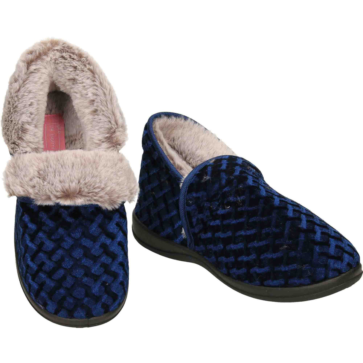 4 Way Slippers Boots Booties Navy Blue