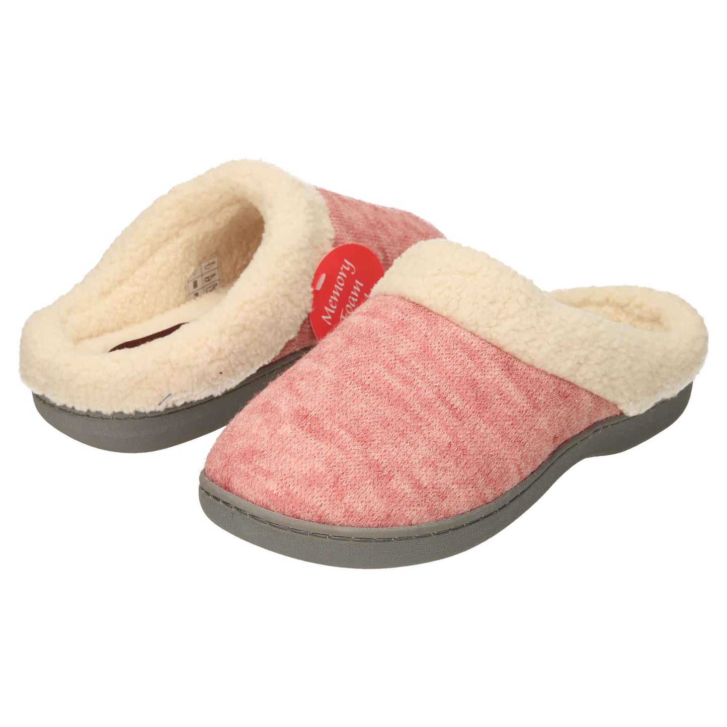 Pink Slip On Slippers Mules Memory Foam Clogs