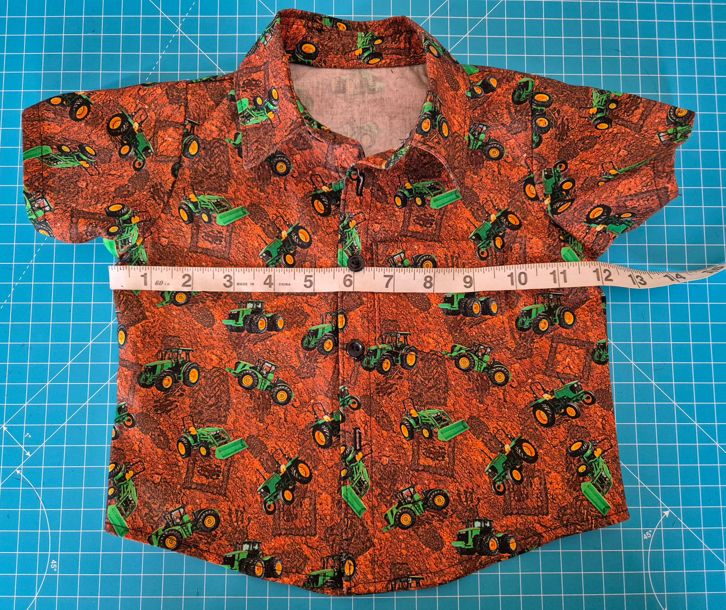 Infants Short Sleeve Tractor Shirt