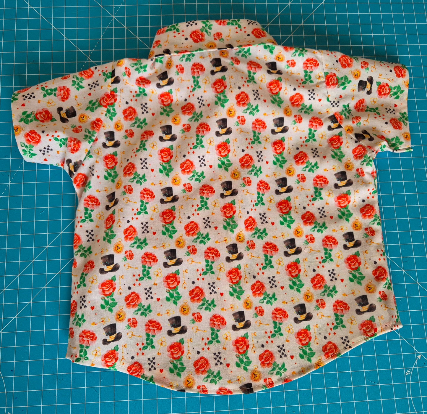 Infants Short Sleeve Shirt Top Hat Steampunk