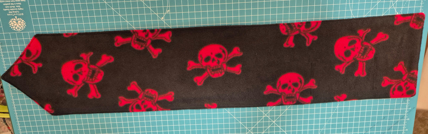 Skulls And Roses Snood Fleece Lined Scarf Neck Warmer