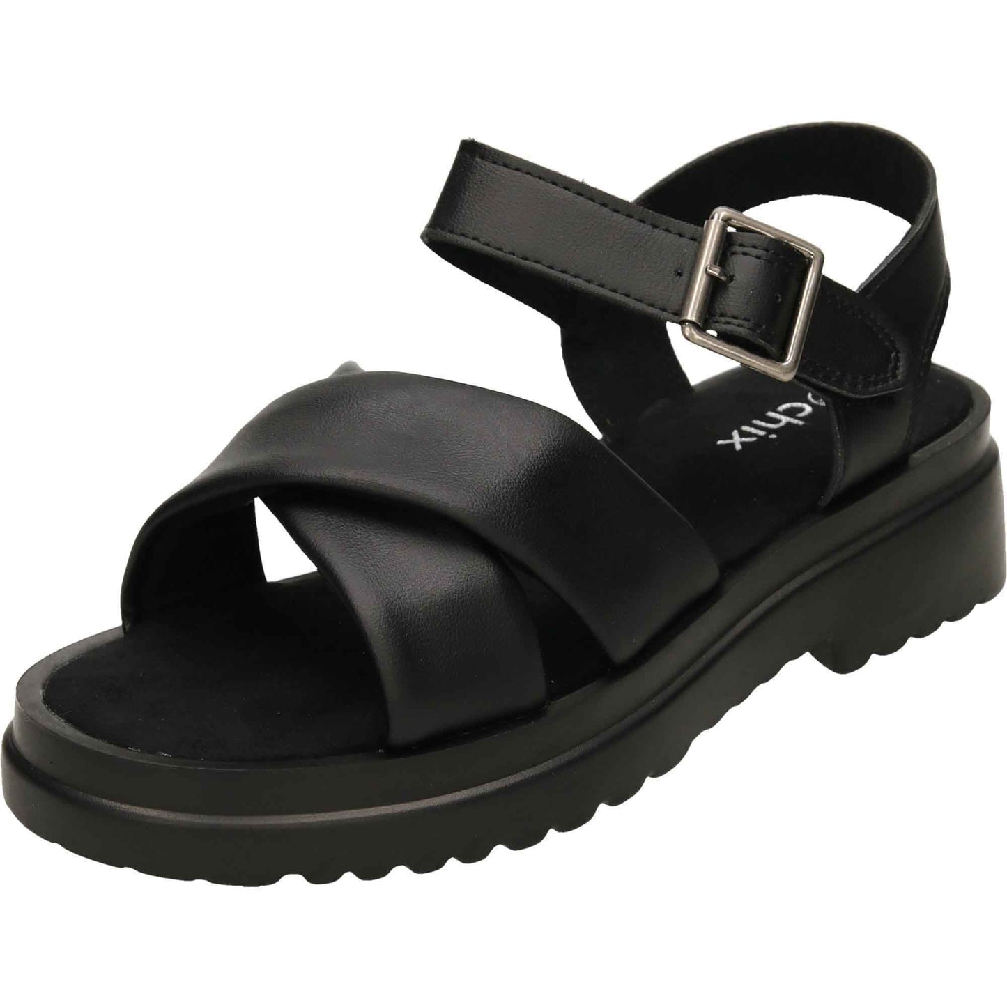 Flatform Sandals Slingback Ankle Strap Chunky