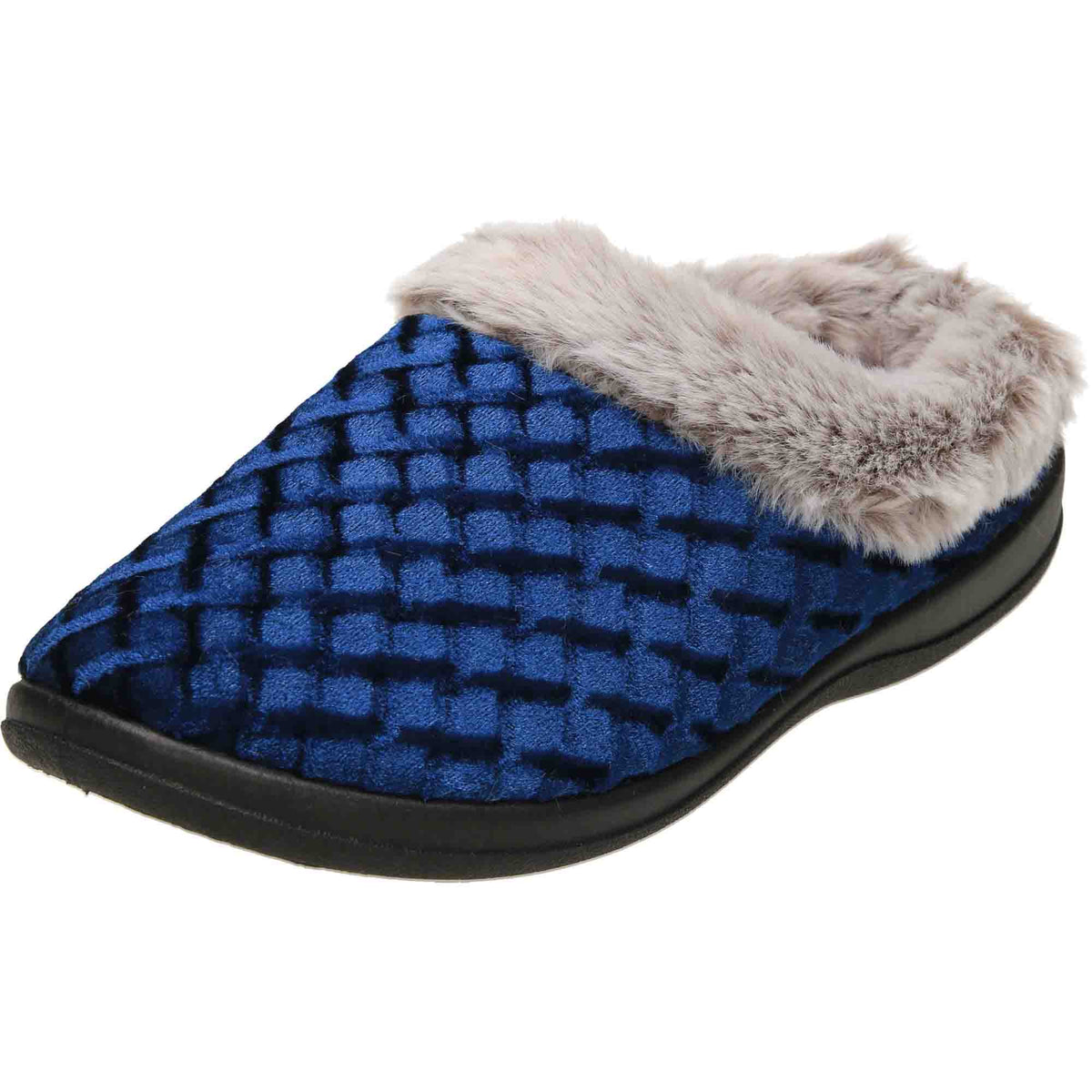 Slipper Mules Warm Navy Clogs