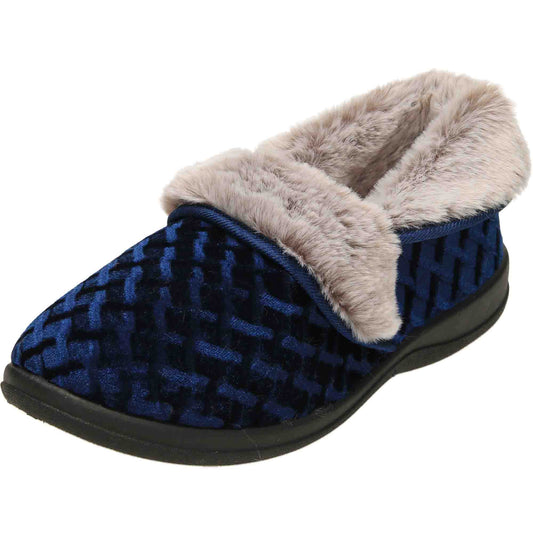 4 Way Slippers Boots Booties Navy Blue