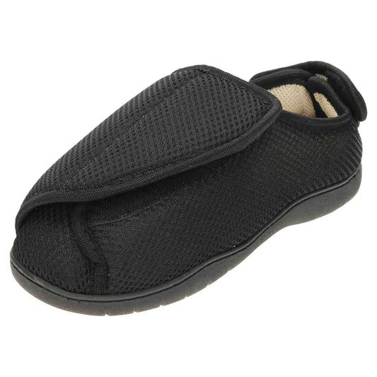 Unisex Extra Wide Fit Closed Toe Slippers Shoe Breathable E/5E Mens Ladies