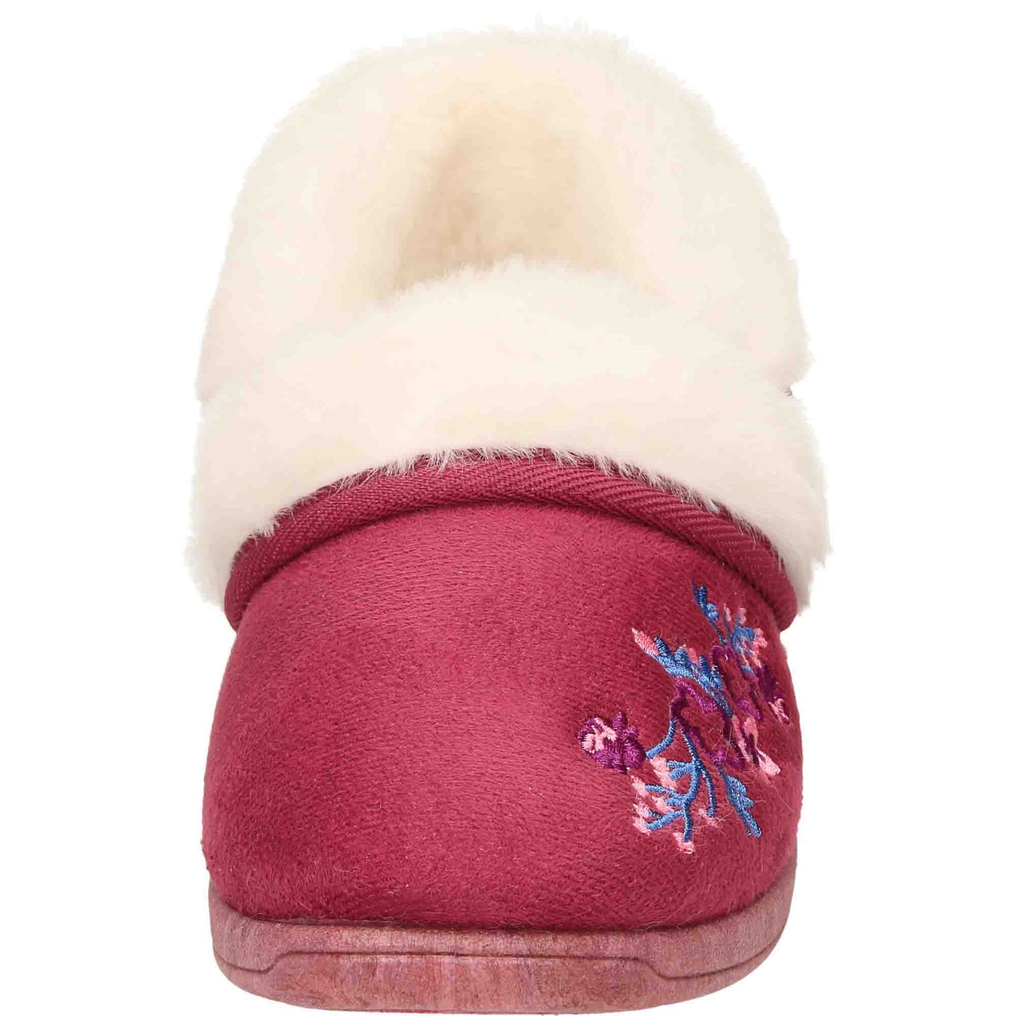 4 Way Slipper Boots Cushioned Burgundy