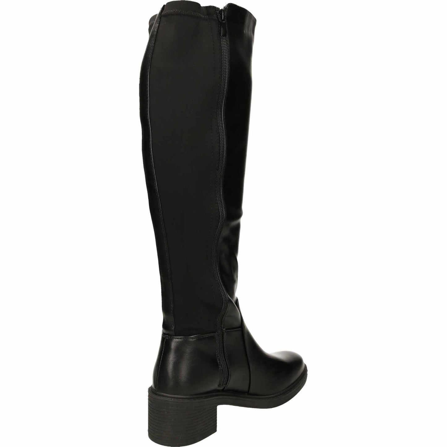 Wide Fit Black Stretchy Boots
