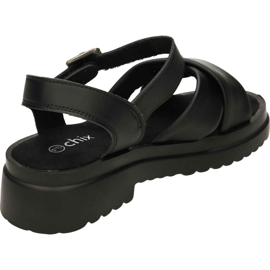 Flatform Sandals Slingback Ankle Strap Chunky