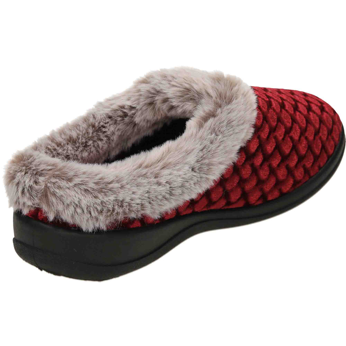 Slipper Mules Warm Burgundy Red Clogs