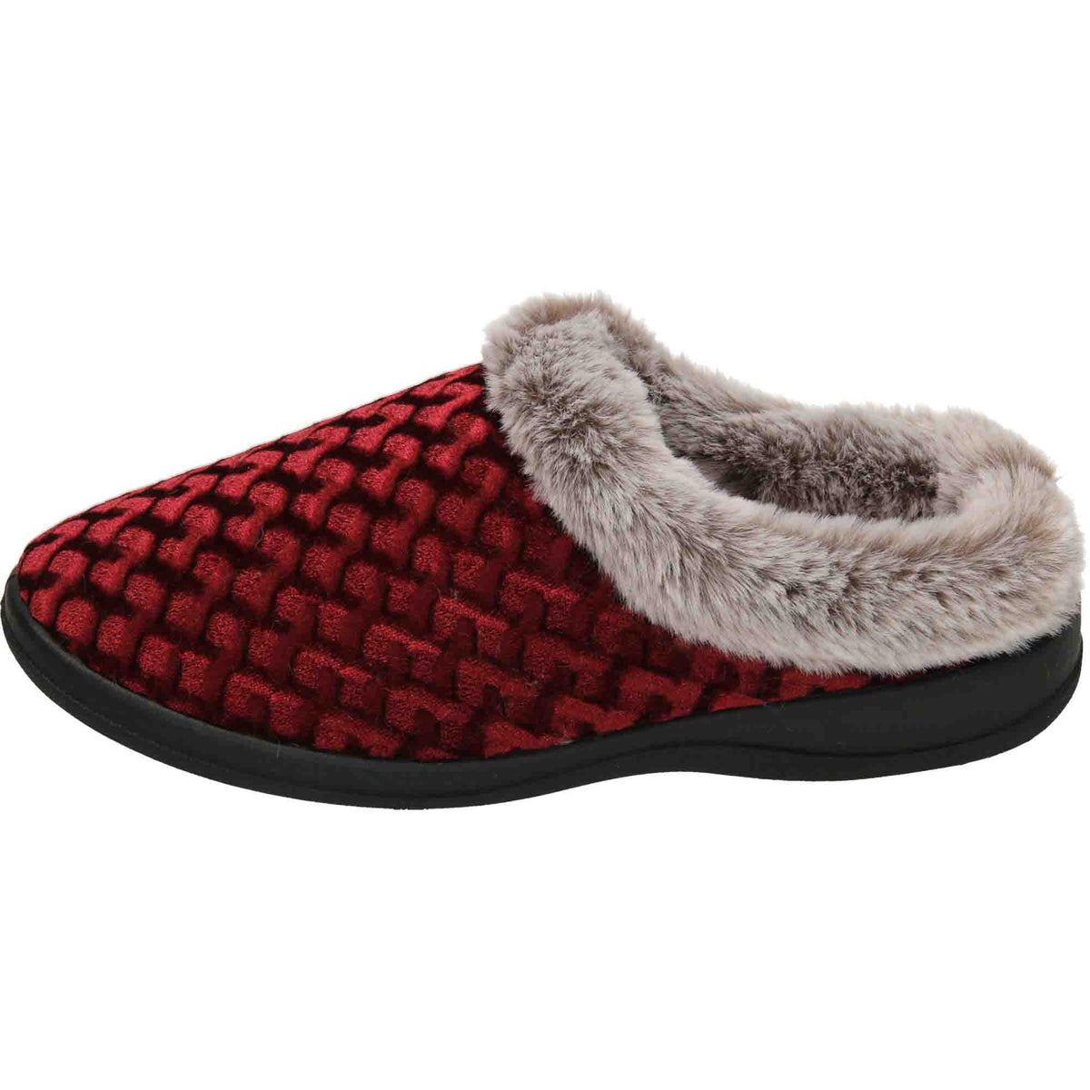 Slipper Mules Warm Burgundy Red Clogs