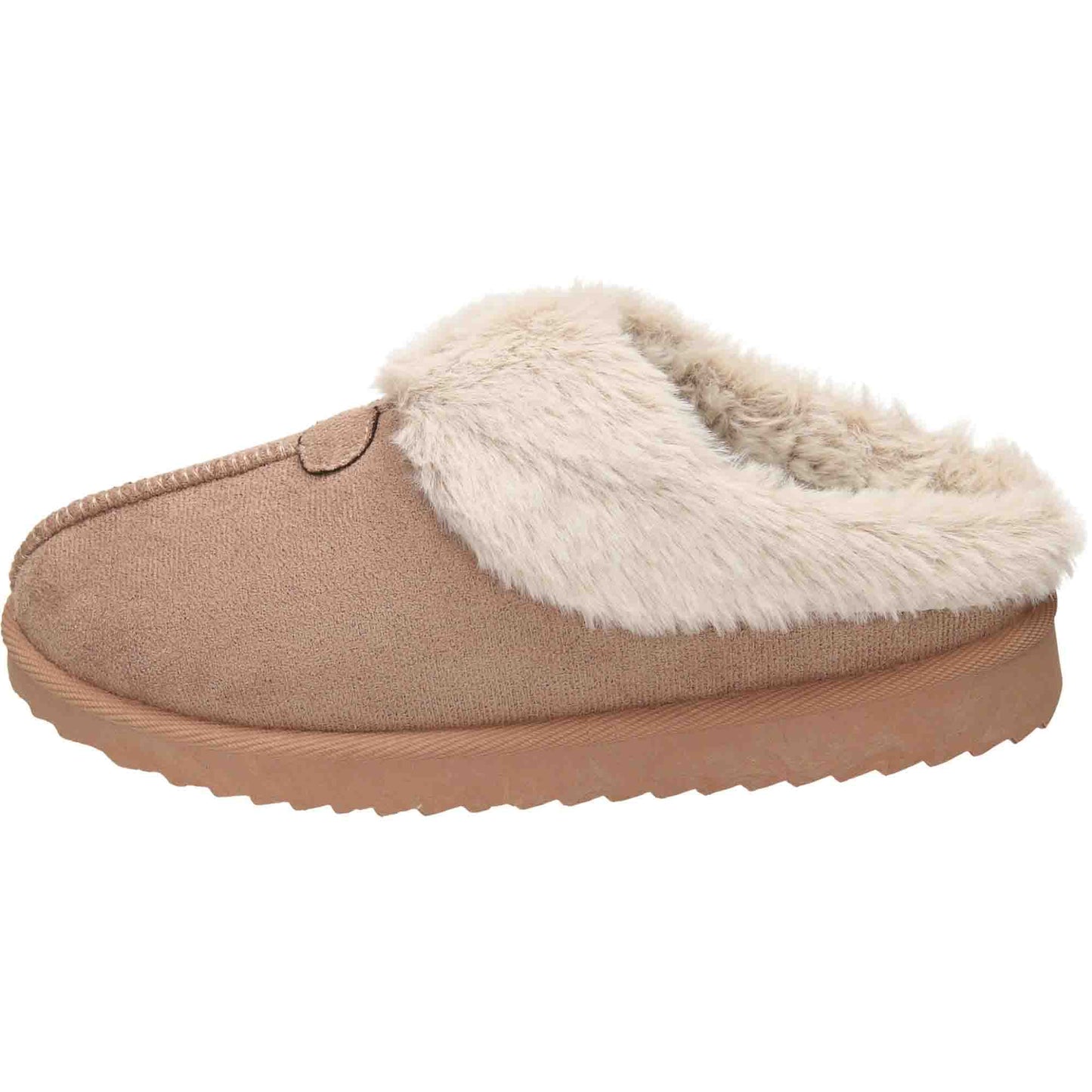 Slippers Faux Fur Lined Mule Clogs Cushioned Slip On