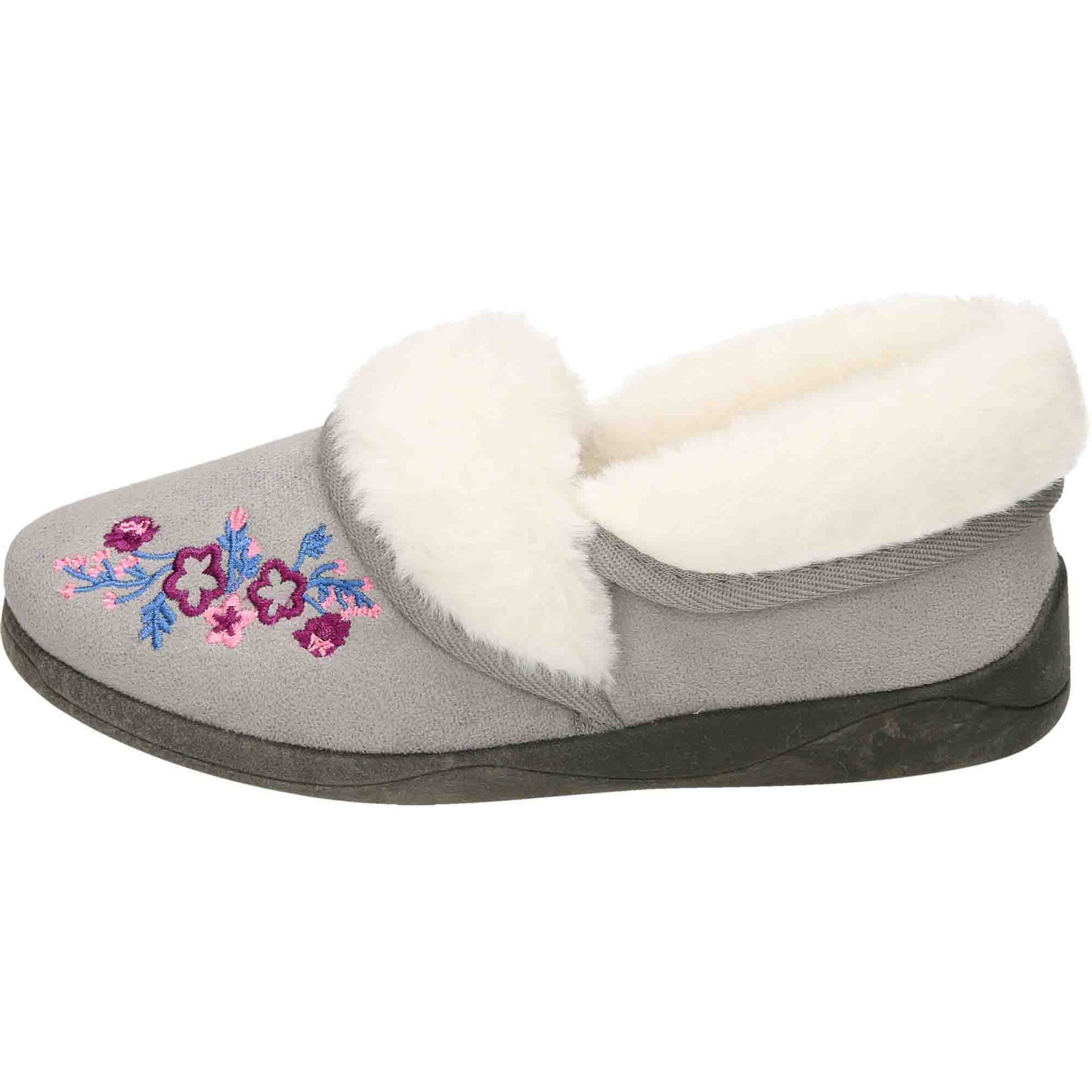 4 Way Slipper Boots Cushioned Grey