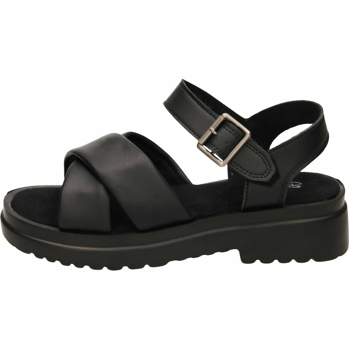 Flatform Sandals Slingback Ankle Strap Chunky