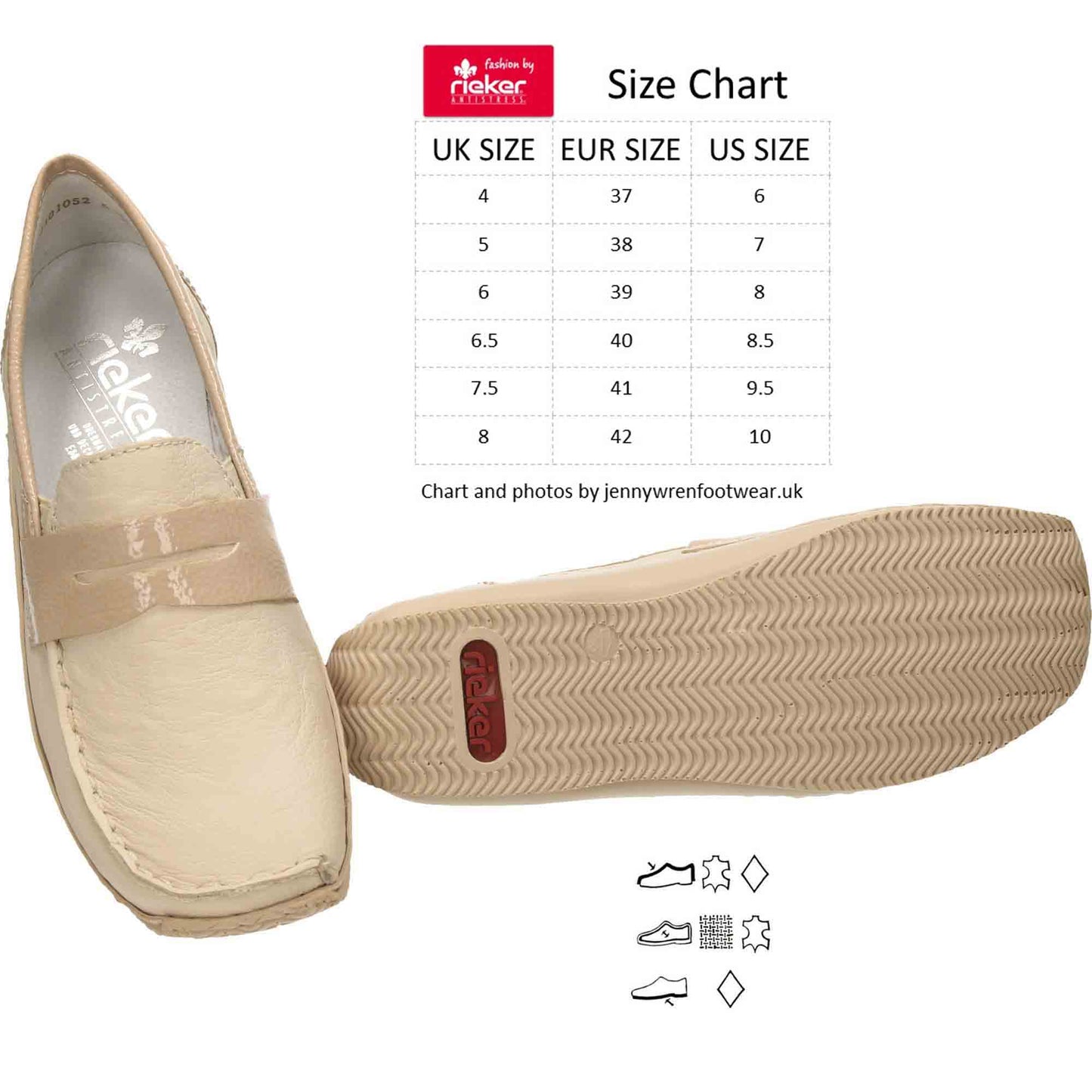 Leather Loafers Beige Flat Shoes