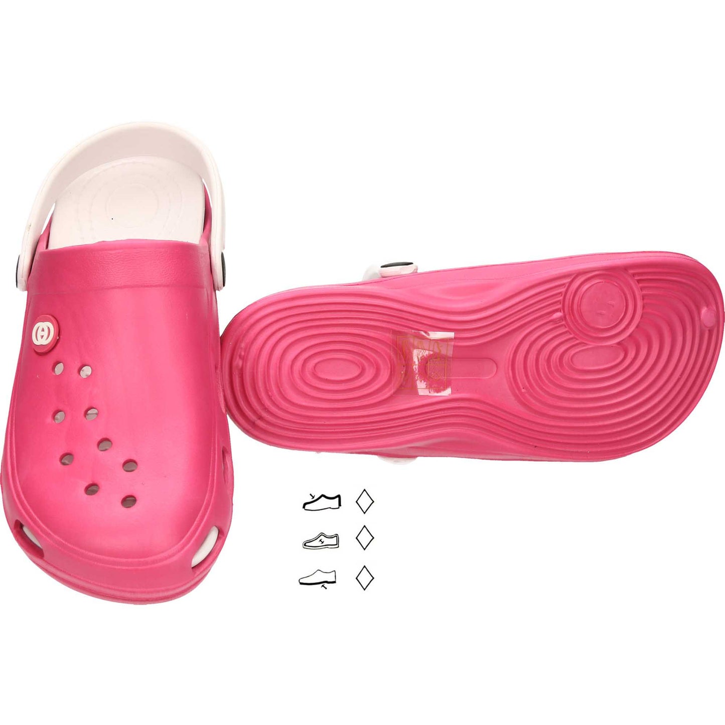 Ladies Pink Garden Clogs