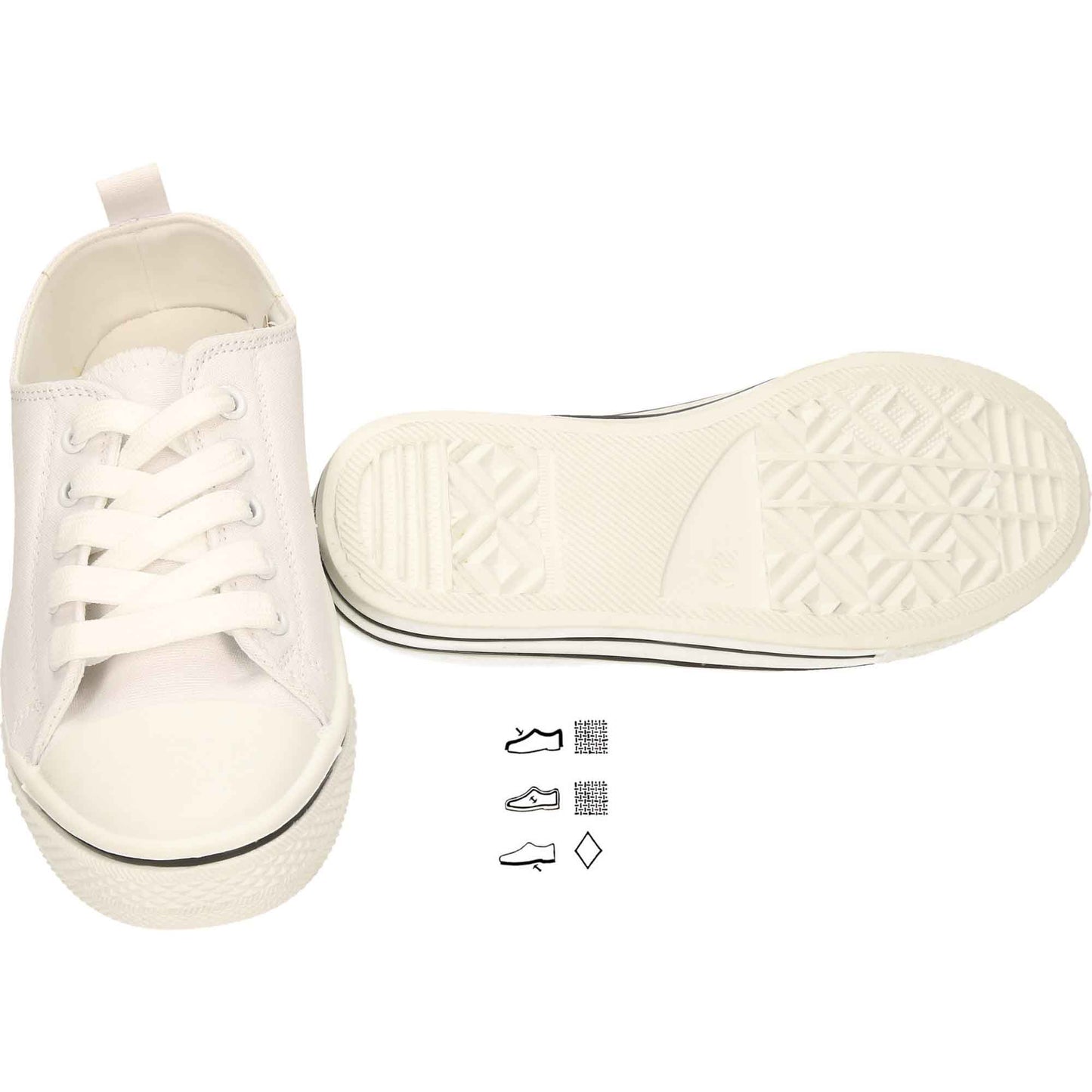Lace Up Ladies Plimsolls Pumps