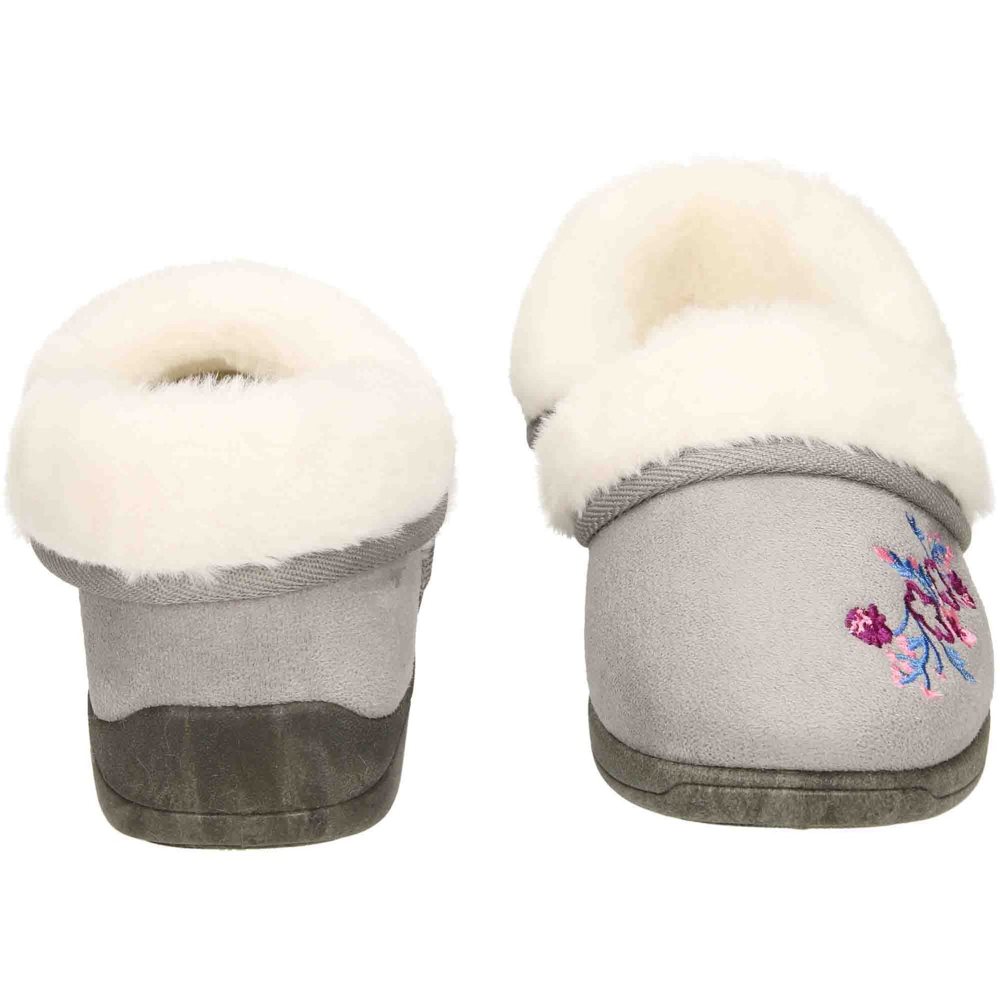 4 Way Slipper Boots Cushioned Grey