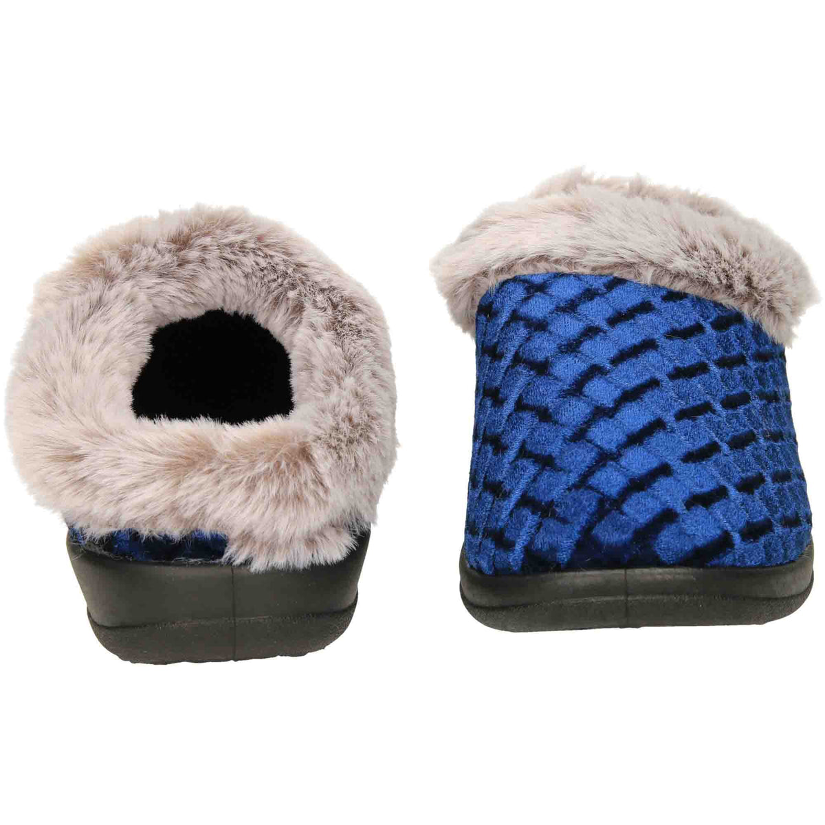 Slipper Mules Warm Navy Clogs