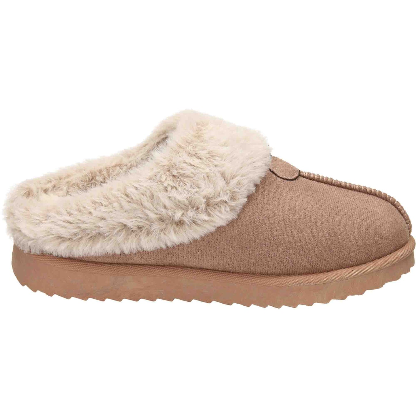Slippers Faux Fur Lined Mule Clogs Cushioned Slip On