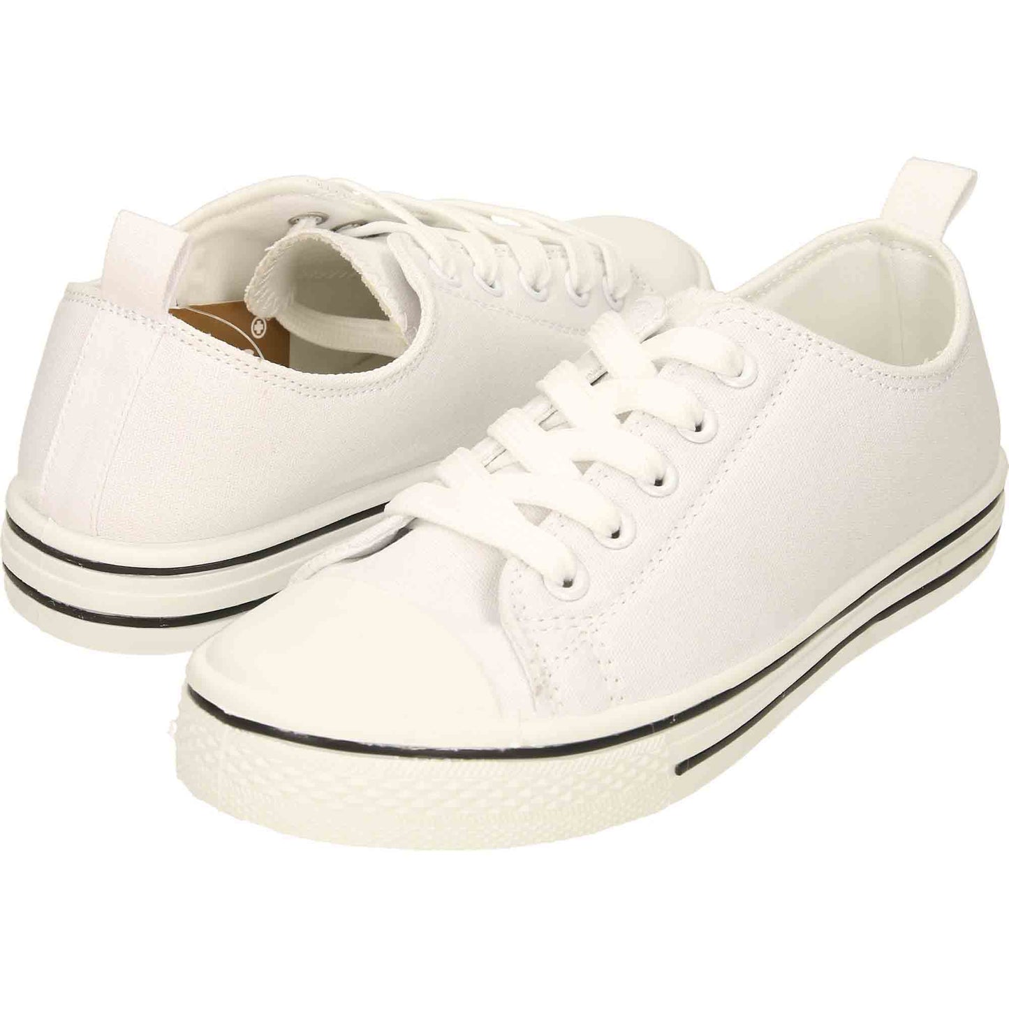 Lace Up Ladies Plimsolls Pumps