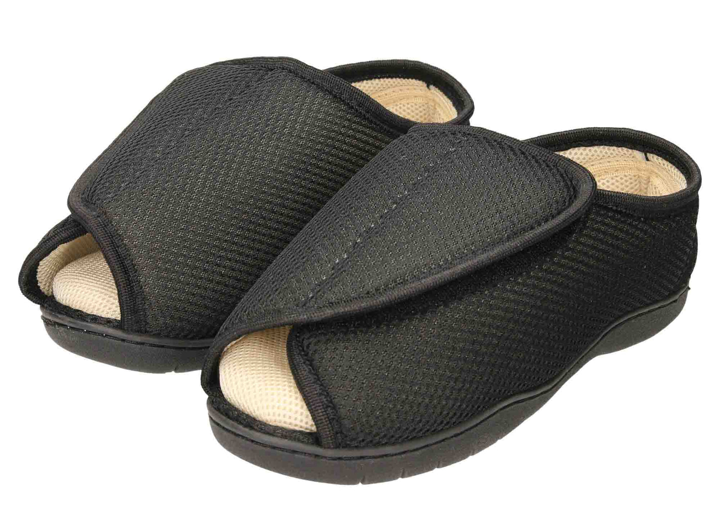 Extra Wide Fit Open Toe Slippers E/5E Shoe Size UK 7/8 Breathable Mens Ladies Boot
