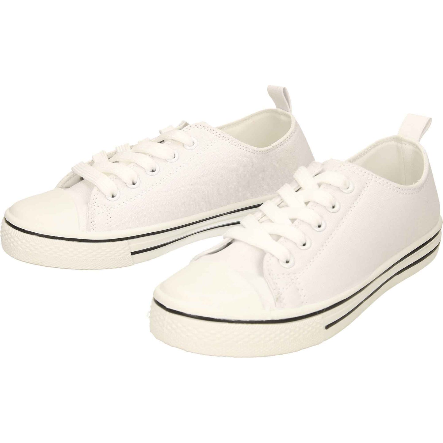 Lace Up Ladies Plimsolls Pumps