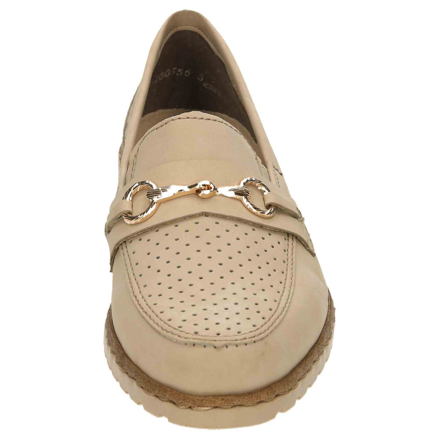 Rieker Beige Loafer Flat Shoes 51865-60 - UK 5