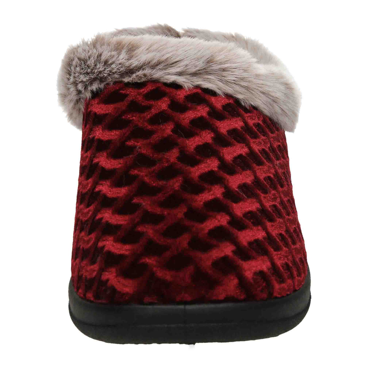 Slipper Mules Warm Burgundy Red Clogs