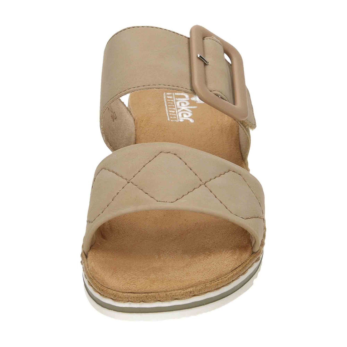 Rieker Ladies Slip On Low Wedge Heel Sandals V0694-62